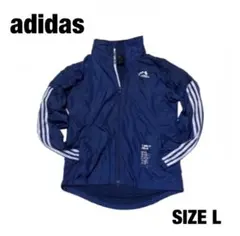 し*あ様 adidas Nylon Jacket L Navy アディダス ジャ