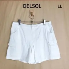 DELSOL ゴルフキュロットスカート サイズLL