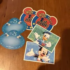 東京ディズニーシー 25周年 スパークリングシールセット　使用済みチケット