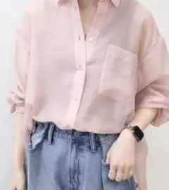 AMERICAN HOLIC シアーシャツ ピンク Mのサムネイル
