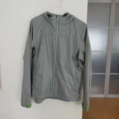 Marmotグレー フード付き 軽量ジャケット Mサイズ