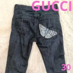GUCCIグッチ　レディース　濃紺　スキニー　ジーンズ　30のサムネイル