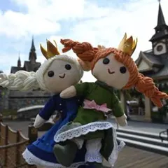 ディズニー　ファンタジースプリングス　アナ雪　ぬいぐるみ　アナ　エルサ