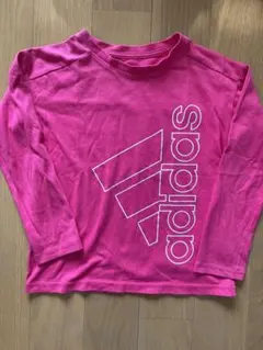 adidas ピンク ロングスリーブ Tシャツ 130㎝