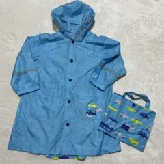 ケーピーボーイ　レインコート　M 110〜120 クルマ柄　キッズ　男の子