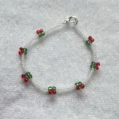 ビーズブレスレット チェリー