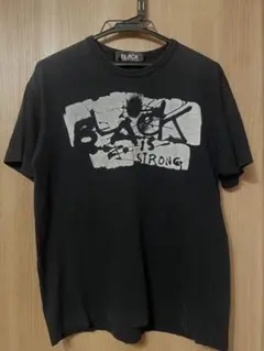BLACK COMME des GARCONS Tシャツ プリント　黒　半袖