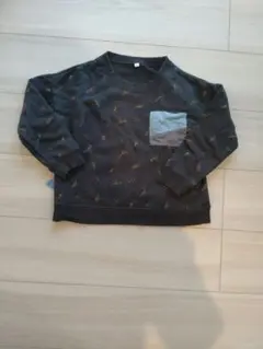恐竜柄子供服長袖トレーナー　120cm