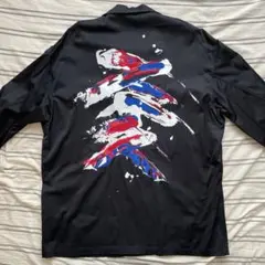 ALMOSTBLACK オールモストブラック 20SSスタッズノーカラーブルゾン ALMOSTBLACK/オールモストブラック】WOVEN EMBROIDERY JACKET