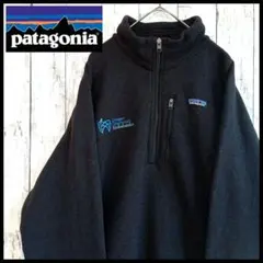 パタゴニア★ベターセーター XL ハーフジップ 刺繍ロゴ 企業ロゴ スウェット