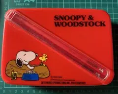 スヌーピー　弁当箱　レトロ　赤