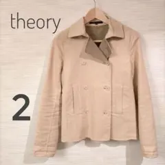 theory セオリー アウター ２ M相当 ベージュ 裏地なし 241-59