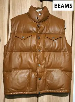 レザーダウンベスト ダウンベスト
