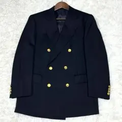 美品✨ J.PRESSダブルブレストテーラードジャケット 紺ブレ 金ボタン A5