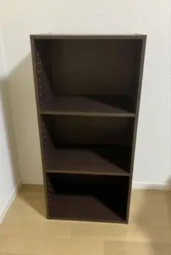 【直接引き取り希望】✨美品✨カラーボックス 3段　ダークブラウン