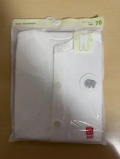 ユニクロベビー ロンパース 70 ホワイト