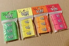レア　はではで　ちび　まとまるくん　消しゴム　4色セット　カラフル　蛍光のサムネイル
