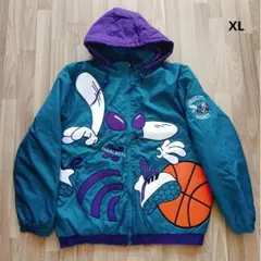 スターター NBA シャーロット ホーネッツ ナイロンジャケット スタジャンXL