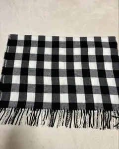チェック柄マフラー　大判