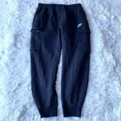 NIKE スウェット　パンツ　黒　M 刺繍ロゴ　ジョガーパンツ　カーゴパンツ