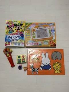 【知育まとめ売り！】ミッフィパズル&アンパンお絵描きボード/アンパンマンおもちゃ
