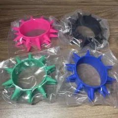 サバシスター トゲトゲの腕輪 蛍光緑 ラバーバンド - メルカリ