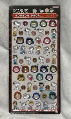 ボンボンドロップシール　ミニ　PEANUTS スヌーピー&フレンズ