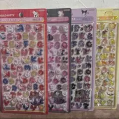 正規品　ボンボンドロップシール　もじ　キティちゃん　クロミ　ポムポムポムプリン