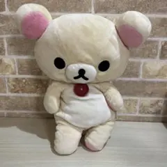 リラックマぬいぐるみ ボタン付き 中型