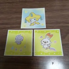 ポケモン シール ステッカー 3枚セット ジラーチ ヒバニー ニャスパー