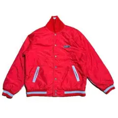 〜80s 日本製 PUMA ナイロンジャケット スナップ キルティング 赤 中綿