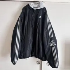 00s メンズ美品 adidasジップアップパーカー アディダス