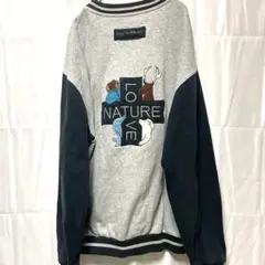 【CASTELBAJAC SPORT】アニマル刺繍 スウェット トレーナー L