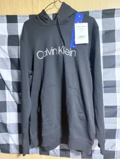 Calvin Klein ブラック パーカー L