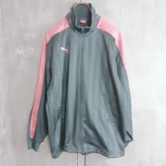 日本製【PUMA】黒のジャージ　SS　ピンクライン　着丈68のサムネイル