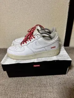 Supreme Air Force 1 ホワイト レッドシューレース