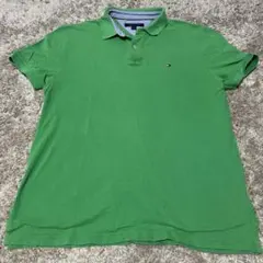 TOMMY HILFIGER グリーン ポロシャツ Mサイズ