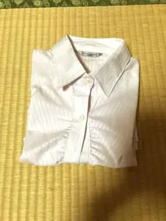LES MUES Femme 長袖シャツ ピンク ストライプのサムネイル