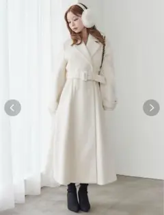 DEICY 新品未使用 ウエストマークウ ールロングコート - メルカリ