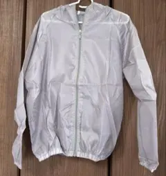 【超軽量 ウインドブレーカー パーカー 冷房対策 グレー】