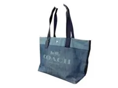 □ COACH コーチ デニム トートバッグ