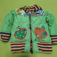 ブーフーウー★リバーシブル▪️カラフルダウンコート 100cm