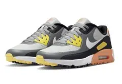 NIKE AIRMAX90 ゴルフシューズ スモークグレー/オレンジ