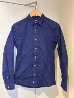 KATHARINE HAMNETT LONDON ネイビー長袖シャツ　Mサイズのサムネイル