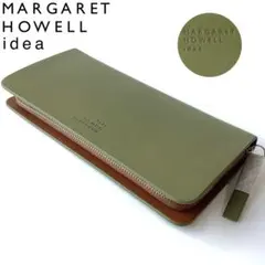 新品★マーガレットハウエル★ベンジャミン ファスナー長財布★オリーブグリーン