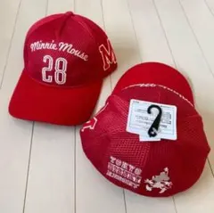 ディズニー　ミニーマウス メッシュキャップ