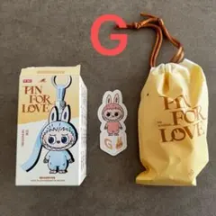 POPMART イニシャルラブブ 【G】 PIN FOR LOVE LABUBU