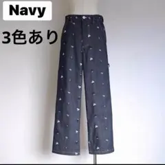 Gypsohila Garden Relaxy Pants ネイビー34 - メルカリ