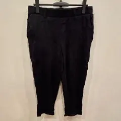 美品✨️ 【M】長ズボン パンツ 無地 レディース 黒 ブラック シンプル 古着