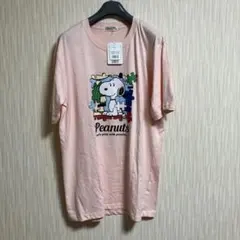 PEANUTS スヌーピー Tシャツ ピンク LL 新品ユニセックス